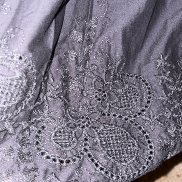 New Jason Wu Womens Tiered Smocked Maxi Dress Black Shoulder Ties Large - Picture 17 of 17